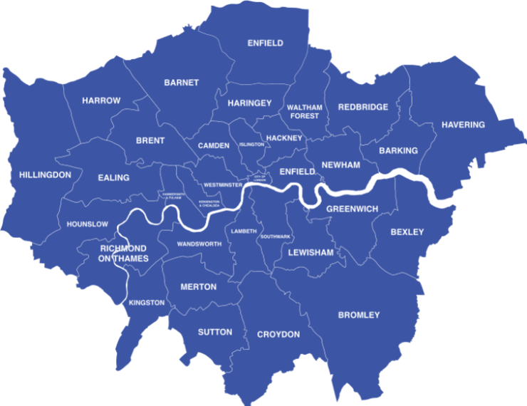 Locations we cover (London and the Home Counties)